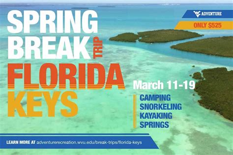 Encourage students to sign up for Adventure WV Florida Spring Break ...