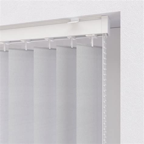 Verticale lamellen rail - 89mm lamellen - White - 240 x 4,4 cm | bol