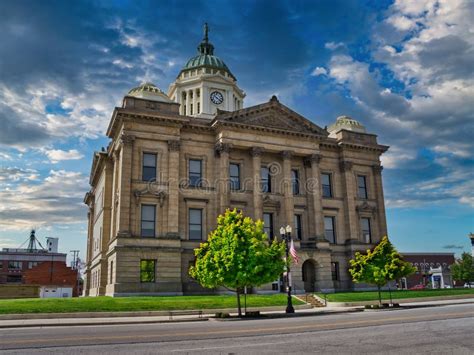 Wyandot County Ohio Courthouse and Jail Stock Image - Image of ...