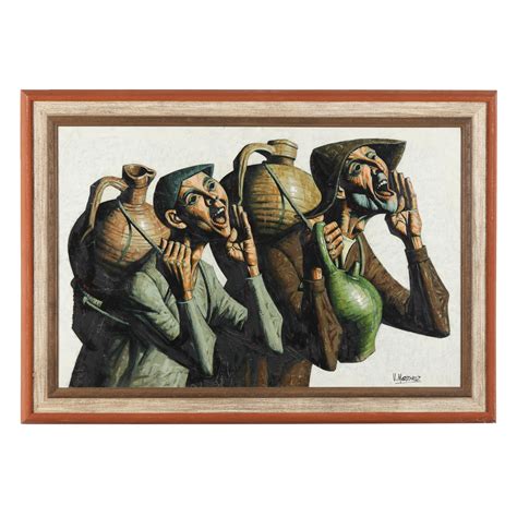 Jesus Villar | Two Paintings of Spanish Peasants | MutualArt