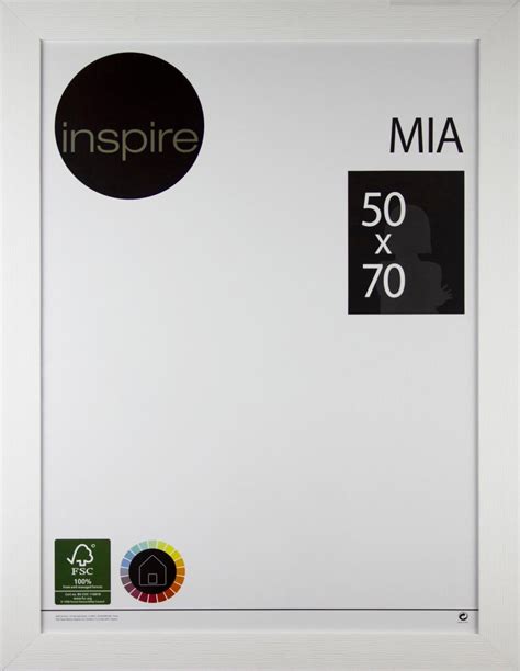 Cornice INSPIRE Mia bianco opaco per foto da 50x70 cm | Leroy Merlin