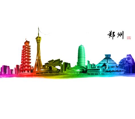 郑州标志性建筑插画|插画|商业插画|陈英哲 - 原创作品 - 站酷 (ZCOOL)