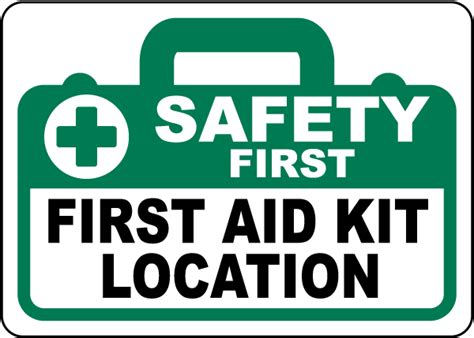 Image result for First Aid Location. Sign