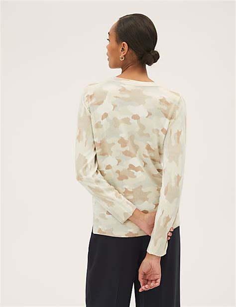 Buy Supersoft Camo Crew Neck Jumper at Marks & Spencer