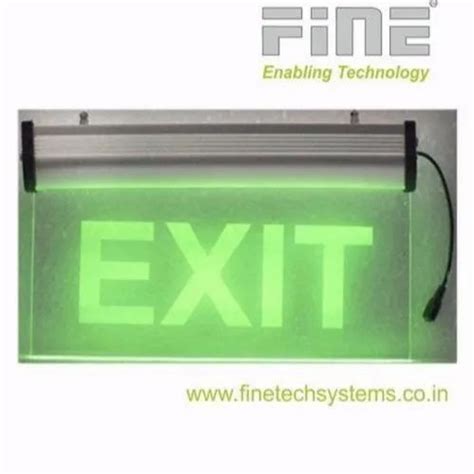LED Exit Sign - FINE LED EMERGENCY EXIT Sign with Battery Backup ...