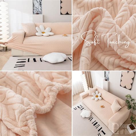 Universal Jacquard Grain Texture Fabric Sofa Cover - Beige – House of quirk