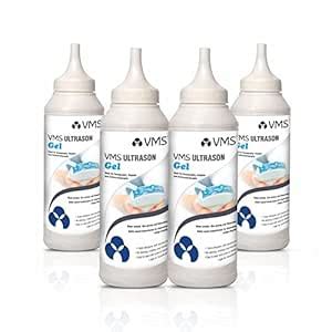 VMS Ultrason Physiotherapy Ultrasound Gel 250 ml Pack of 4 (Blue ...