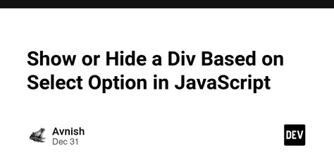 JavaScript Hide Select Option 的图像结果