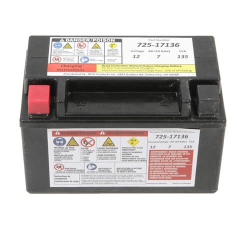 CRAFTSMAN 12-Volt 135 Amps CCA Mower Battery CMXGZAM280016 at Lowes.com