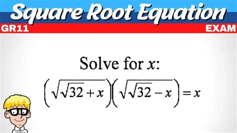 Image result for Square Root Equation Examples