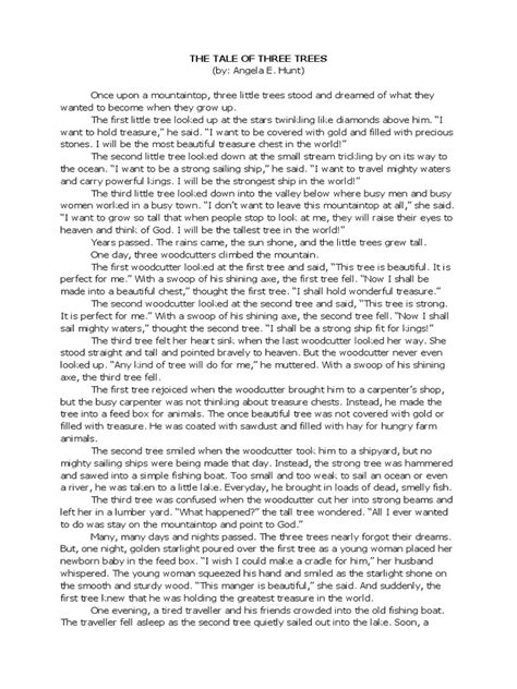 Image result for Tale of Three Trees