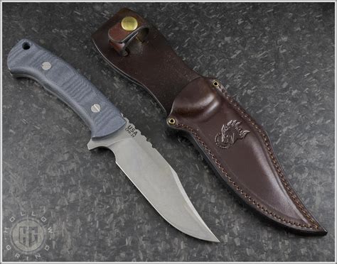 Rick Hinderer Ranch Bowie Fixed Knife (5.25in Stonewashed Plain CPM 3V ...