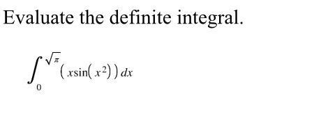 Definite Integral 的图像结果