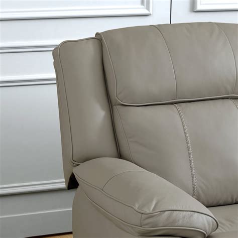Buy Torino Half Leather 6-Seater Corner Recliner - Grey from Home ...