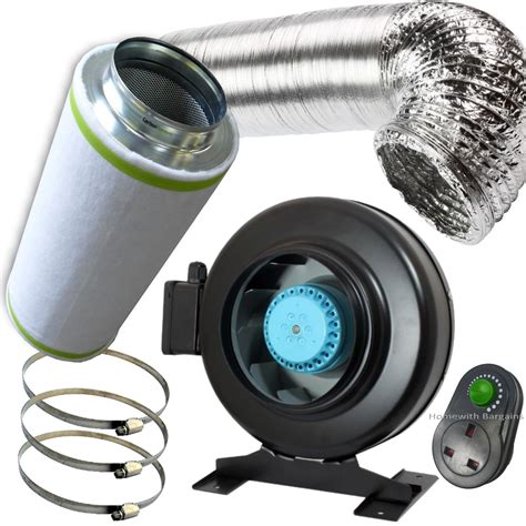 Buy 6" Air Odour Ventilation Extractor Control Kit, VORTEX PRO Metal in ...