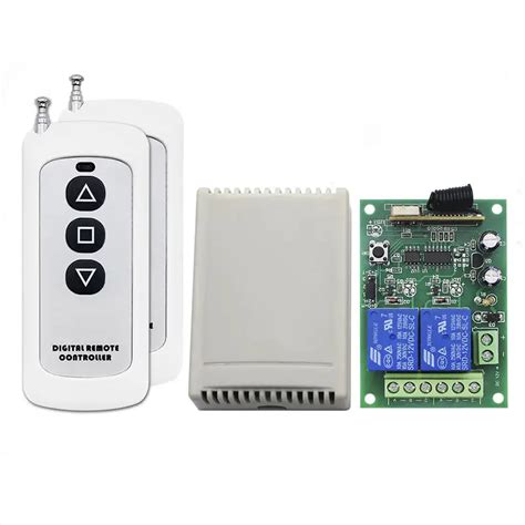 12V/24V 433mhz Frequency wireless remote motor Forward Reverse 2 ...