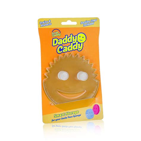 Scrub Daddy Daddy Caddy - Smile Face Sponge Holder with Built in Dual ...