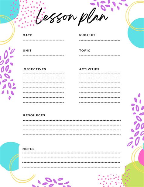 Teacher Lesson Plan Template, Weekly Lesson Plan, Daily Lesson Plan ...