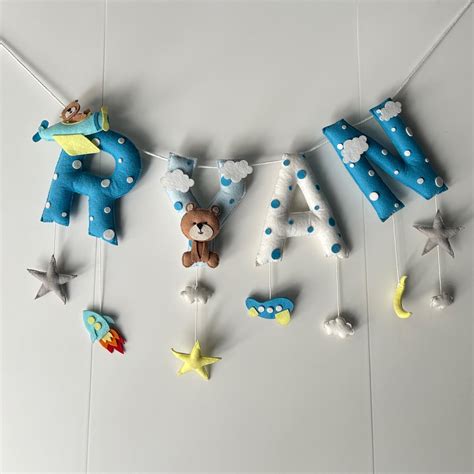 Personalised Name Bunting/Garland | Teddy on a Plane – mumma.com