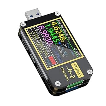 USB Voltage Meter, Realtime Monitoring FNB48 ABS Gravity Sensor USB ...