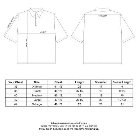 Cropped Polos Size Chart – Desi Minimals