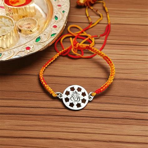 Ganesha Silver Rakhi – Maniara Jewels