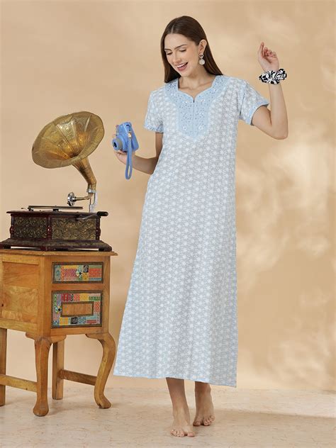 Shop Latest And Trendy Pure Cotton Nighty Online in India – 9shines label