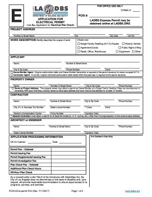 Fillable Online City of LA Department of Building and Safety ...