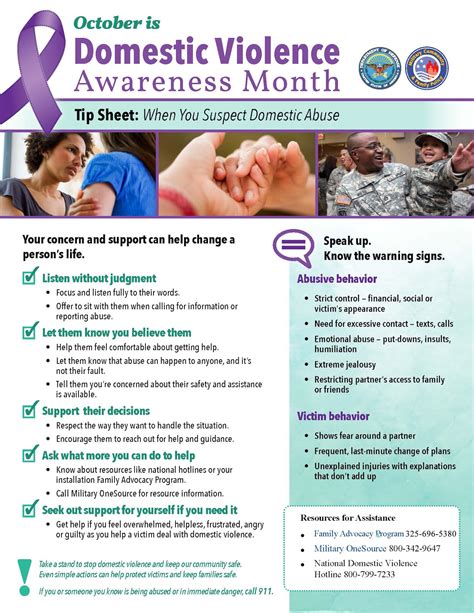 October: domestic violence awareness month > Dyess Air Force Base > News