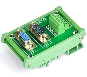 Electronics-Salon DB9 D Sub DIN Rail Mount Interface Module, Male ...