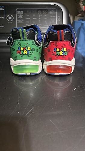 Buy SUPER MARIO Brothers Mario and Luigi Kids Tennis Shoe, Light Up ...