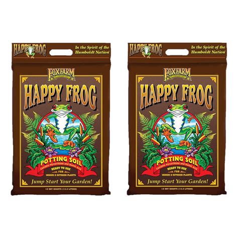 FoxFarm Happy Frog Potting Soil, 12qt Pack of 2, pH Adjusted ...
