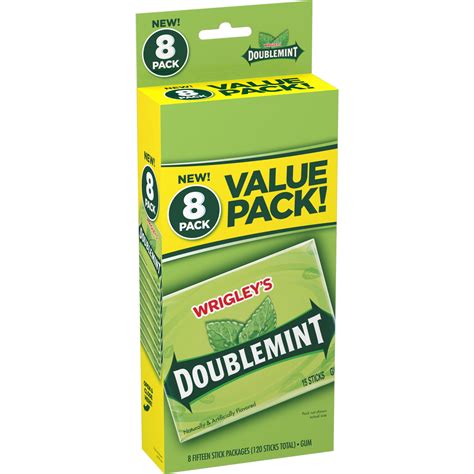 Wrigley’s Doublemint Bulk Chewing Gum, Value Pack – 15 ct (8 Pack ...