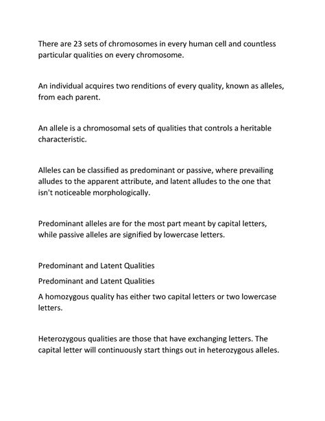 Document (3)(13) - Biology notes - There are 23 sets of chromosomes in ...