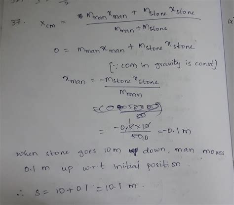 A man of 50 kg mass is standing in a gravity free space at a height of ...