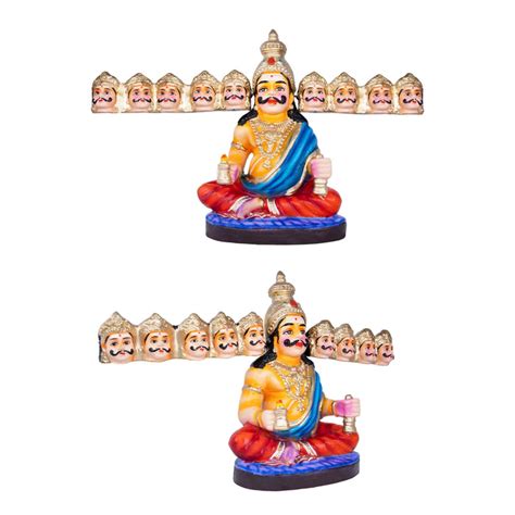 Giri - Ravanan Linga Poojai Set Golu | Clay Sculpture | Navaratri Golu