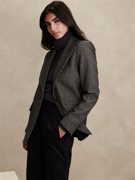 Palmira Tweed Blazer | Banana Republic
