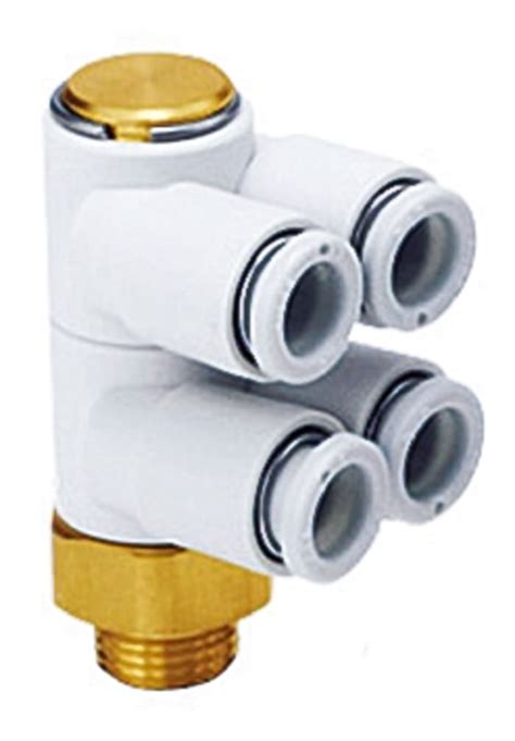 KQ2ZD04-01AS SMC | SMC KQ2 Series Elbow Threaded Adaptor, R 1/8 Male to ...