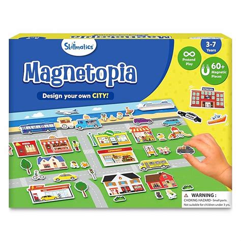 Skillmatics Creative Toy Magnetopia - Design Your City, Interactive ...