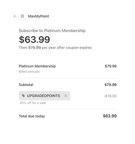MaxMyPoint Promo Code Saves 20% on an Annual Subscription