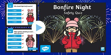 Bonfire Safety Quiz PowerPoint | Primary Resources