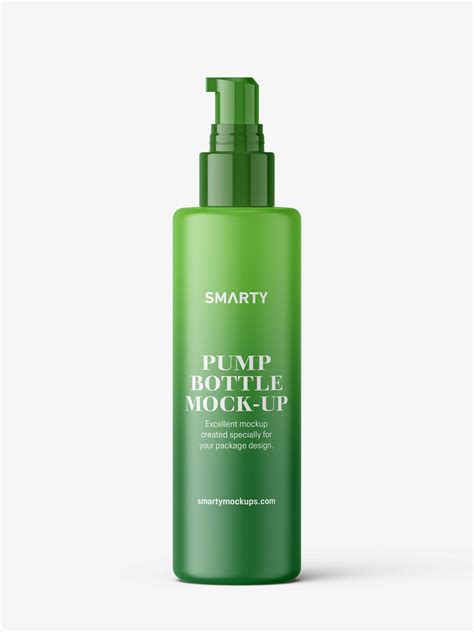 Matt pump bottle mockup - Mockups Design
