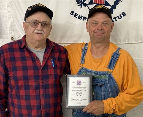 Local SCV member wins Jefferson Davis Award | News | newportplaintalk.com