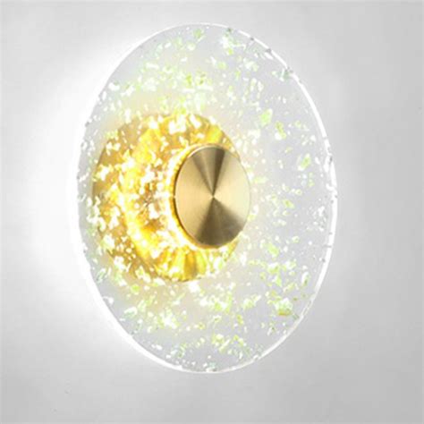 Indoor Wall Light LED Copper Circle Design Living Room Bedroom Metal ...