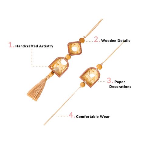 Blooms of Love Sustainable Rakhi Gift Set Of 4 Online - Premium Gift ...