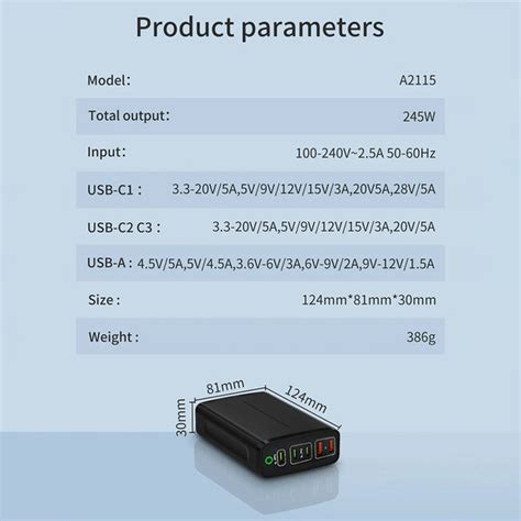 TECPHILE A2215 245W GAN Charger | Concept Kart