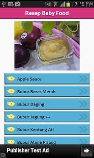 Resep Makanan untuk Bayi pour Android Télécharger gratuitement