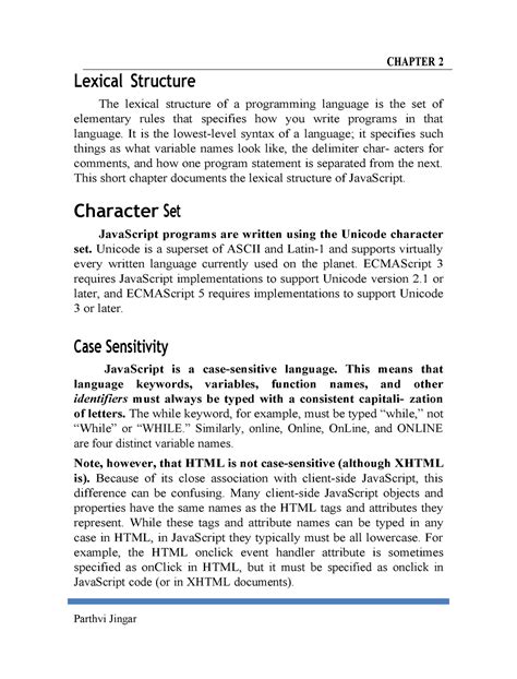 JS Lec2 - ghggujkhhjkhjhghjghj - CHAPTER 2 Lexical Structure The ...