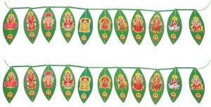 DigiRake Artificial Mango Leaf Thoran - Showcasing Multiple Indian God ...