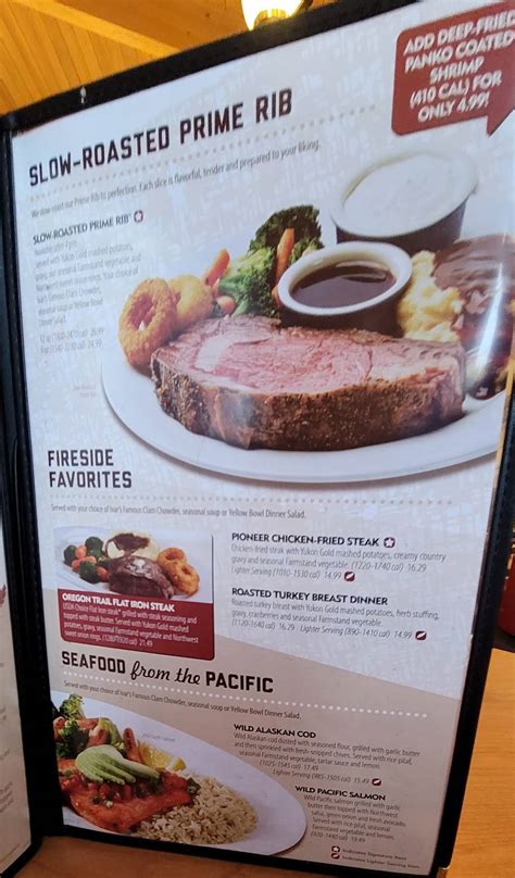 Menu at Elmer's Restaurant (Tacoma, WA), Tacoma